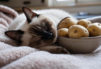 Почти как картошка: необычные места для сна котов обсуждают в соцсетях