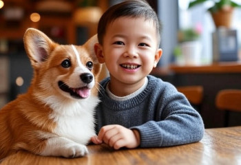 В кофейне показали пример уважительного общения ребёнка с собакой