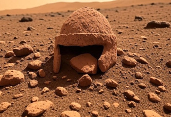 Иллюзия или история планеты? На Марсе заметили «шлем»