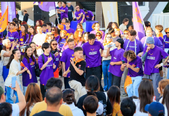 Көк-Төбеде «Жаңа ритмге қосыл» ауқымды перформансы өтті