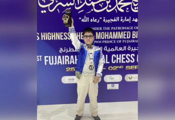 Kazakhstani wins gold at at Fujairah chess festival