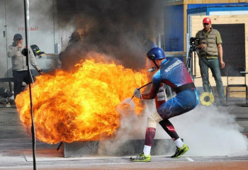 Петропавлда өрт сөндіру-құтқару спорты бойынша жарыс өтті