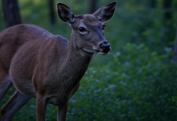 Дикий олень хотел в одиночку переплыть озеро Бурабай