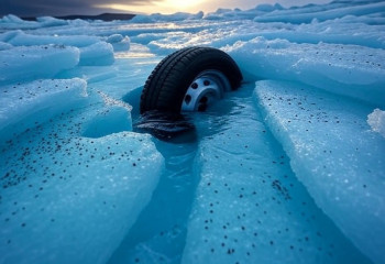 Автомобильные покрышки загрязняют Северный Ледовитый океан