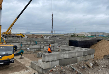 В районе области Абай строят новую школу на 100 учеников