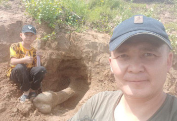 ТЖМ құтқарушысы мамонт сүйегін тапты