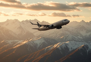 Новый авиамаршрут Казахстан — Кыргызстан: горные пейзажи с высоты самолёта становятся ближе