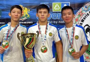 Түркістандық бір әулеттің үш ұлы әлем чемпионы атанды