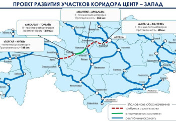 Көлік министрлігі «Орталық – Батыс» тасжолының бағытын таныстырды