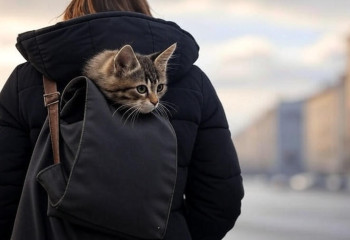 Нежданный пассажир: из метро котенок попал прямо в новый дом