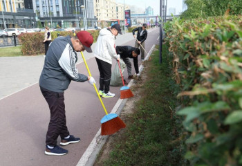 Әскери қызметшілер «Таза Қазақстан» экологиялық акциясына қатысты