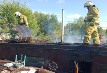 Ауыл құтқарушылары өрттің таралуына жол бермеді