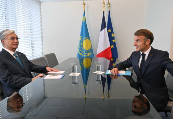 Қасым-Жомарт Тоқаев Франция Президентімен кездесу өткізді