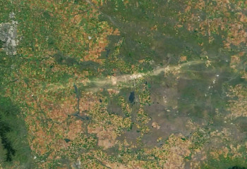 Град размером с мяч для гольфа оставил 200-километровый след в Канаде