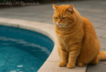 В Канаде в центре для похудения котов в программу входит плавание