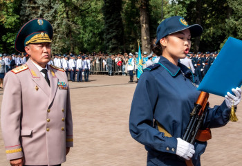 Будущие полицейские приняли присягу в Алматы