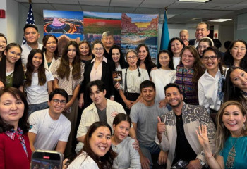 Dimash Qudaibergen meets with cultural figures in New York