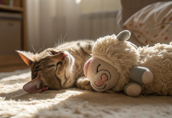 Как питомцы выражают чувства через игрушки