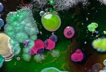 Искусство из плесени: художница выращивает картины в чашках Петри