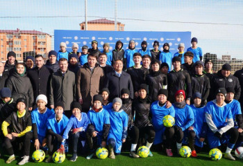 Көкшетауда FIFA Arena бағдарламасы аясында салынған футбол алаңы ашылды