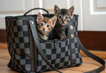 Дедушка оставил сумку с котятами в супермаркете Алматы