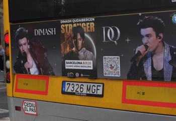 Spanish fans launch bus ads ahead of Dimash’s Barcelona concert