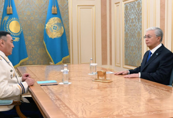 Мемлекет басшысы Ұлттық қауіпсіздік комитетінің төрағасы Ермек Сағымбаевты қабылдады