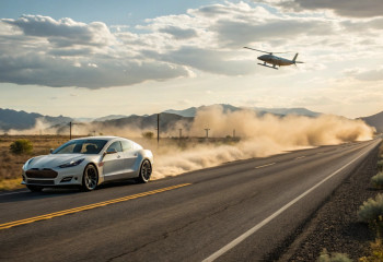 Автопилот Tesla спас водителя от гибели, уклонившись от падающего самолёта