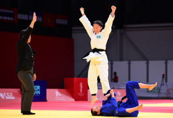 Дзюдоистка Фатима Супыгалиева выиграла золото на Юношеских Азиатских играх