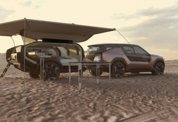 Mitsubishi unveils rugged SUV with trailer that turns into whole campsite