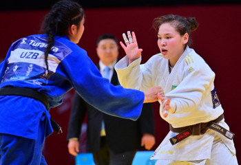 Казахстанская дзюдоистка Айша Алтай завоевала золото юношеских Азиатских игр