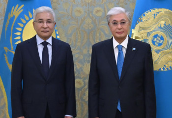 Мемлекет басшысы ҰҚШҰ Бас хатшысы Иманғали Тасмағамбетовпен кездесті