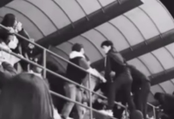 Эмоции зашкалили: фанаты «Интера» и «Кайрата» устроили драку на трибунах