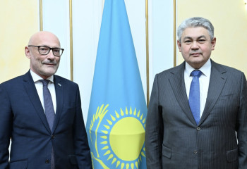 Kazakh FM  receives Estonian Ambassador