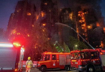 Гонконгтағы өрттен қаза болғандар саны 94-ке жетті