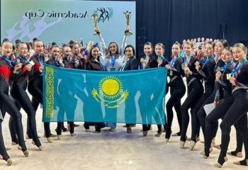 Юные спортсменки из Казахстана триумфально выступили на соревнованиях по эстетической гимнастике