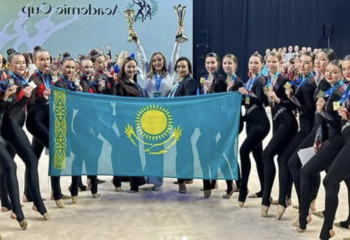 Kazakh young athletes  win gold at aesthetic gymnastics competition