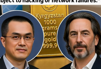 Миллиардер Чанпэн Чжао во время дебатов в Дубае показал золотой слиток из Кыргызстана