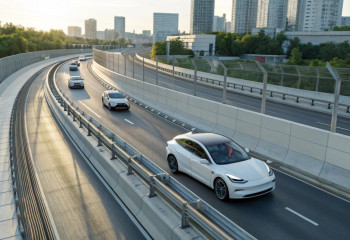 В США создали первую «беспроводную» трассу для подзарядки электромобилей на ходу