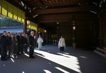 President of Kazakhstan Visits Meiji Jingu Shrine