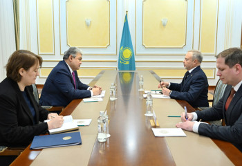Kazakh FM receives Ambassador of Ukraine