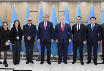 Kazakh FM visits UN regional centre for sustainable development goals for CA and Afghanistan