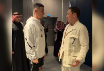 Геннадий Головкин встретился с Криштиану Роналду