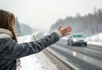 Новогодние чудеса случаются: сам Иманбек подвез застрявшую на трассе казахстанку