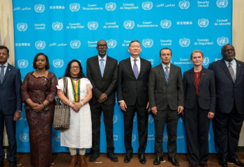 Kazakhstan holds annual flag installation ceremony of new members of UN Security Council