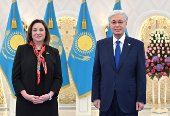 President Kassym-Jomart Tokayev receives credentials from U.S. and Bulgarian Ambassadors