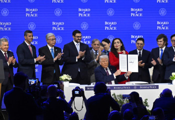 President Tokayev signs Board of Peace Charter