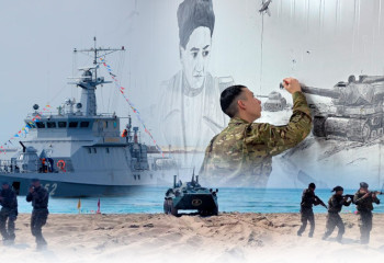 Бауыржан Момышұлының бейнесін тірілткен әскердегі суретші