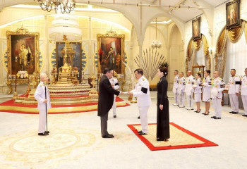 Ambassador of Kazakhstan presents credentials to the King of Thailand