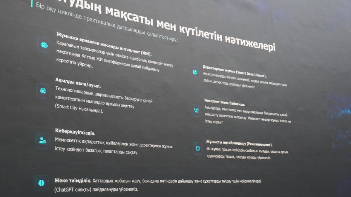  Жасанды интеллект және цифрлық даму министрлігі 